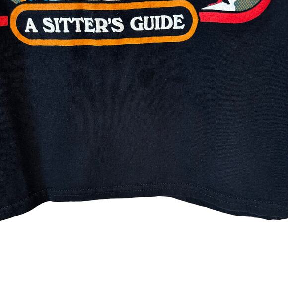 Men's Halloween Print Crew Neck Short Sleeve T Shirt Black Size Large - Picture 6 of 6